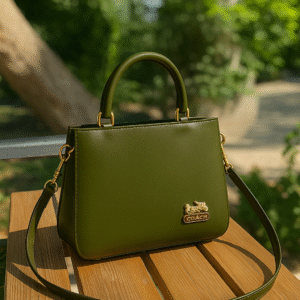 Olive Green Structured Tote