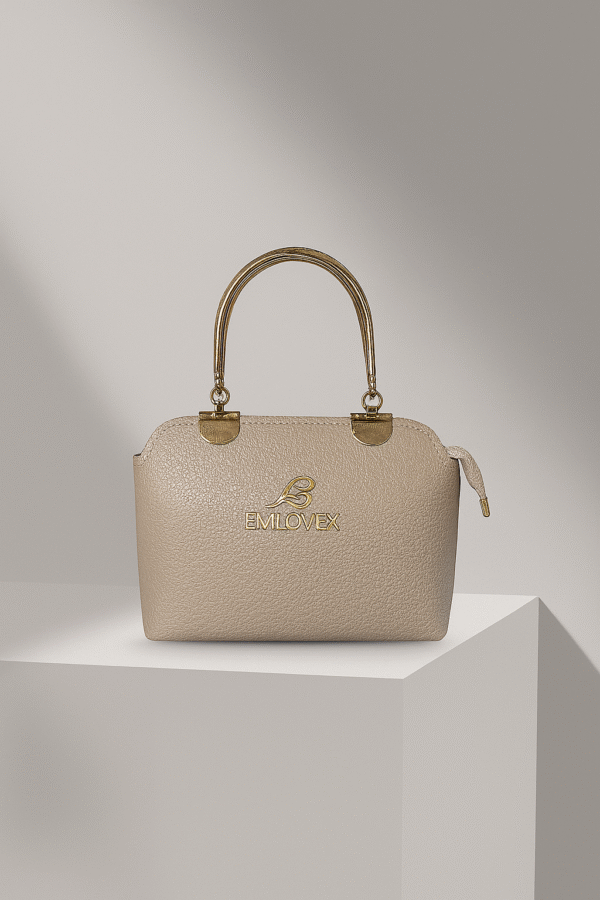 Emiovex Gold Textured Handbag